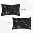 thumbnail image 2 of Bedroom Outdoor Decorations Rectangle Two Sides Printed Constellation Sun Moon Star on Black Sofa Throw Pillow Case Cushion Cove, 2 of 6