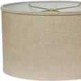 thumbnail image 7 of HomeRoots 470215 16 in. Throwback Oval Linen Lampshade Parchment Beige, 7 of 7
