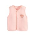 thumbnail image 2 of Esaierr 6M-3Y Boys Girls Bear Printing Vest,Baby Boys Girls Waistcoat,Newborn Sleeveless Jacket,Buttons Cardigan Vest Waistcoat, 2 of 5