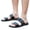 2Black, variant on IUJSOY Mens Slippers Lightweight Open Toe Slides with Arch Support Casual Slip on Shoes Sandals