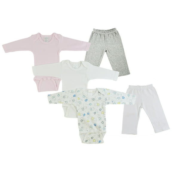 Infant Girls Long Sleeve Onezies and Track Sweatpants