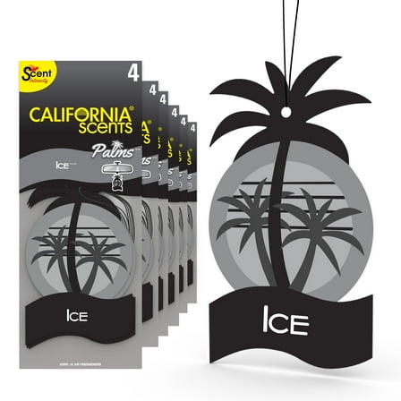 California Scents Palms Ice Paper Car Air Freshener