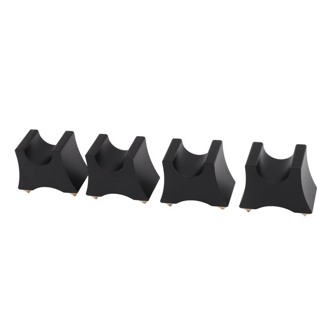 Crampon de Support pour Plateau de Câbles Hi-Fi, 4 Pcs Support de Crampon de Câble Hi-Fi Réglable, Réduit la Résonance, au Sol, Support de Crampon de Câble Hi-Fi en Alliage d'Aluminium pour Haut-Parleur Lecteur CD DVD