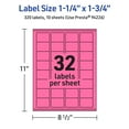 thumbnail image 6 of Avery Printable Rectangle Labels, Bright Pink, 1.25" x 1.75", 320ct, 6 of 11
