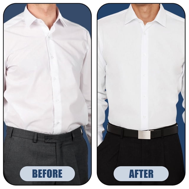 Jumpingount La camisa de hombre mantiene la imagen personal invisible y la camisa de agarre fuerte se mantiene con clips antideslizantes de bloqueo Accesorios de disfraces