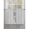 thumbnail image 5 of Gray Lines Living Room Curtains 2 Panel, Vintage Wave Stripes Texture Simple Cafe Window Treatment, Farmhouse Bedroom Bathroom Kitchen Curtains Drapes 104"x54", 5 of 6