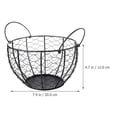 thumbnail image 5 of Raindrops Iron Basket Creative Fruit Basket Countertop Fruit Bowl Egg Container for Kitchen, 5 of 8