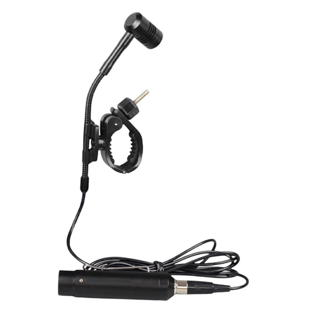 HILABEE Microphone à Condensateur Filaire pour Instrument de Musique Micro Robuste Flexible Instrument à Vent Professionnel