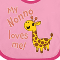 thumbnail image 4 of Inktastic My Nonno Loves Me- Cute Giraffe Boys or Girls Baby Bib, 4 of 4