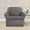 SLATE GRAY, variant on SureFit Ultimate Stretch Suede 2 Piece Chair Slipcover Luggage