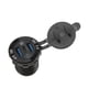 thumbnail image 5 of Tabón de Cargador USB, Voltaje de Entrada de 12 V Cargador de Cargador Cubierta Impermeable 3 Puertos Protectos Múltiple para Camiones, 5 of 7