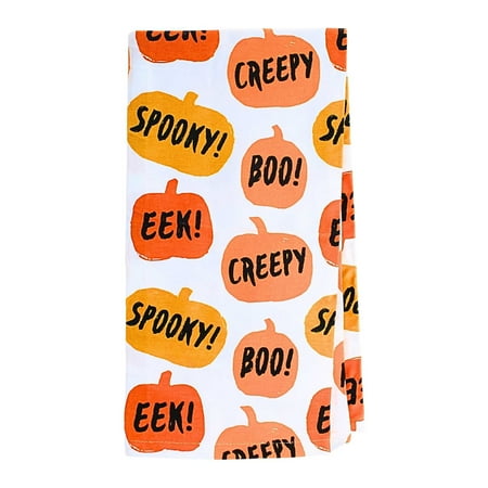

Tag 26.00in Halloween Dishtowel Cotton Woven Cotton Creepy G19134 Pumpkin