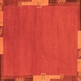 thumbnail image 1 of Ahgly Company Indoor Square Abstract Orange Modern Area Rugs, 4' Square, 1 of 4