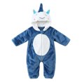 thumbnail image 4 of OJSFQUFP Infant and Toddler Flannel Bodysuit Cute Cartoon Soft and Comfortable Hooded Romper for Fall and Winter., 4 of 4