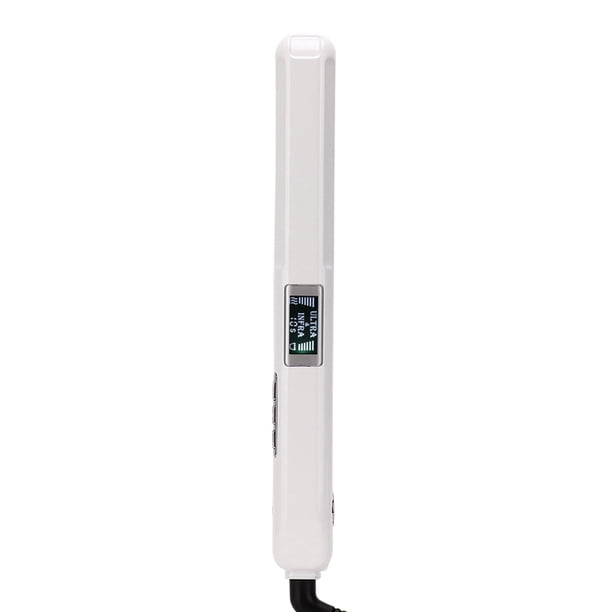 Plancha de pelo infrarroja ultrasónica Plancha de pelo con ondas frías y rizador (blanco)