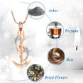 thumbnail image 4 of Anchor with Dolphin Cremation Jewelry for Ashes Holder Urn Necklace Lockets for Human Ashes Pendent for Ashes and Chain, 4 of 7