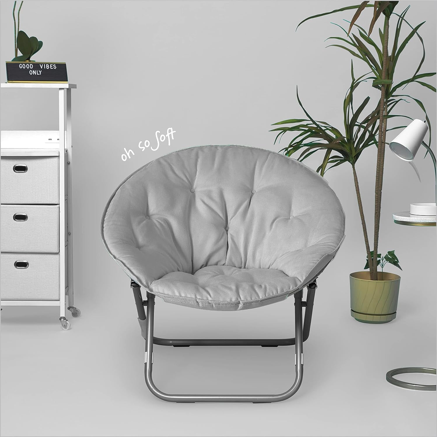 Heritage Kids Kids Micromink Saucer Chair, Available in Multiple Colors, Children