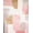 Pink Ivory Taupe, Pattern 3, variant on ODIKA 8'x10' Washable Area Rug Pink Solid Heathered Tonal Speckle Confetti Shaggy Look Minimalist for King Size Bedroom Under Bed, Master Suite, Non-Shedding, Easy Care