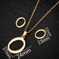 thumbnail image 1 of Juego de collares de acero inoxidable 316 con 26 letras en inglés, joyería con dijes, letras P, cadena colgante, regalo para hermana, 1 of 4