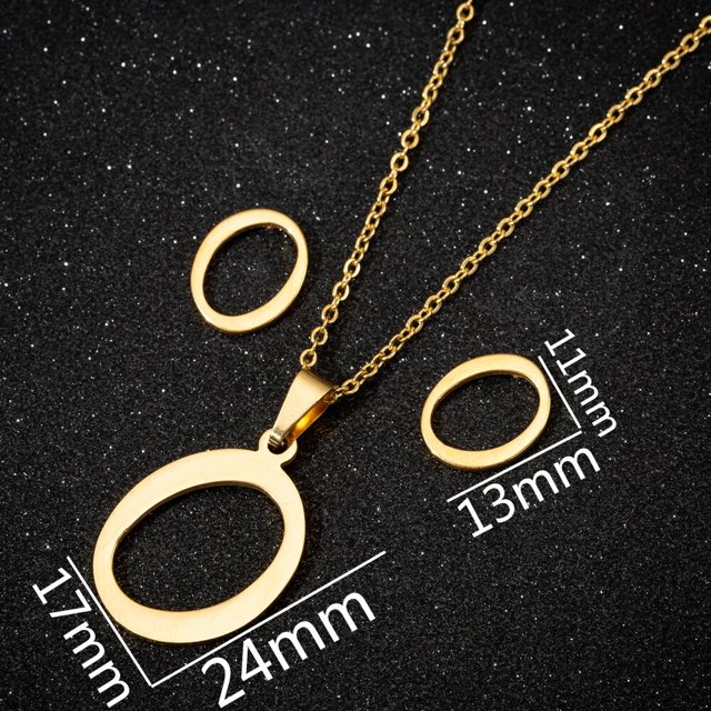 Juego de collares de acero inoxidable 316 con 26 letras en inglés, joyería con dijes, letras P, cadena colgante, regalo para hermana