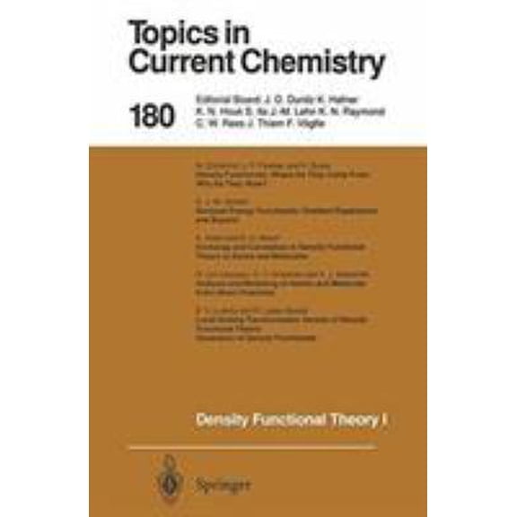 Pre-Owned Density Functional Theory I: Functionals and Effective Potentials (Hardcover) 354061091X 9783540610915