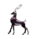 thumbnail image 5 of Escultura de ciervo de resina, figura de animal, decoración del hogar, linda, artificial, romántica. Negro, 5 of 9