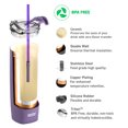 thumbnail image 5 of Asobu Aqualina Puramic Insulated 20oz Water Bottle With Straw, 5 of 8