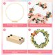 thumbnail image 5 of Set de Aros Florales Metálicos Hollyfly Dorados de 12" Paquete de 10 con Luces LED, 5 of 9