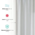 thumbnail image 5 of THD Essentials Sheer Voile Window Treatment Rod Pocket Curtain Panels, 5 of 22