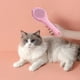 thumbnail image 4 of Agujas de acero inoxidable para depilación de mascotas | Cepillo autolimpiante de un clic para perros y gatos | Mango ergonómico | Herramienta de peluquería desenredadora sin enredos | Azul, Rosa, 4 of 6