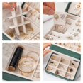 thumbnail image 4 of Blue PU Leather 3-Layer Jewelry Organizer Box with Anti-Oxidation & Dustproof Design - Spacious Storage for Necklaces, Rings, Earrings & Small Accessories (17x12x8cm) - Stylish Creative Vanity, 4 of 6