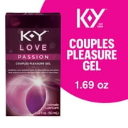Personal Lubricant, K-Y Love Water-based Lubricant, Personal Lube For Women That Will Bring Tingling Sensations, 1.69 oz
