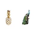 thumbnail image 1 of Estatua de resina,Estatua de resina para decoración del hogar,manualidades,oro,Figura de escritorio,Estante de estatua de pavo real para escritorio,decoración del hogar,Figura decorativa, 1 of 8