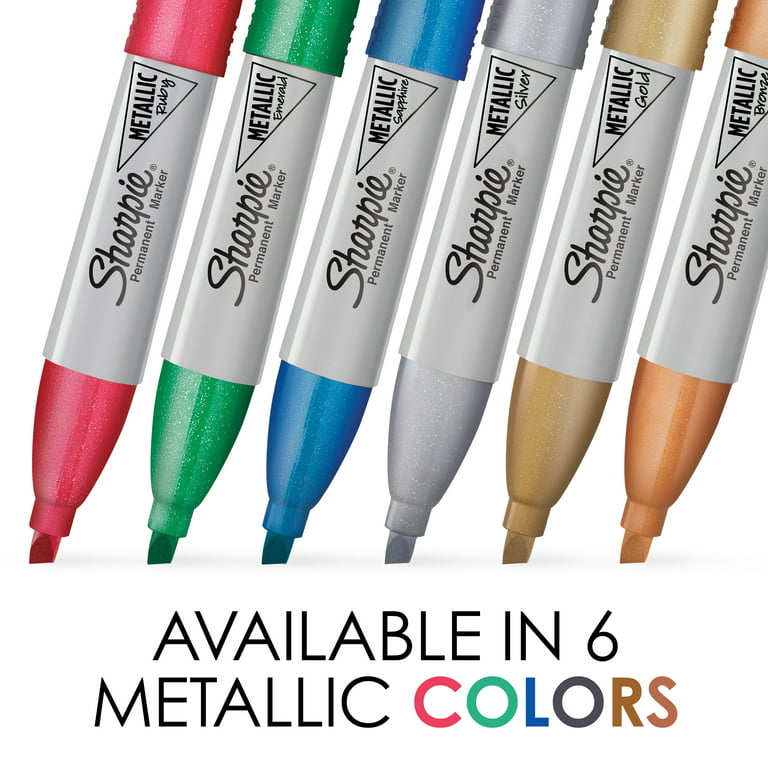 Gold Metallic Outline Markers, Assorted Colors - Set of 16