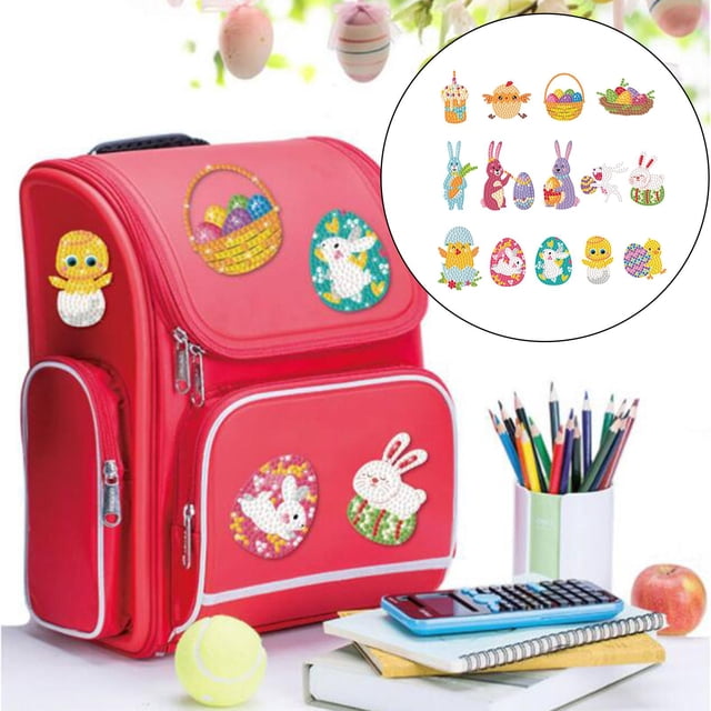 5 kits de Stickers BLESIY Arte hecho Craft Rhinestone Stickers Para Niños pintura de diamantes
