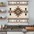 thumbnail image 5 of Southwest Sheer Curtains 108 Inches Extra Long, Brown Bohemian Abstract American Aztec Light Filering Curtains, Privacy Drapes Simi Floor to Veiling Curtain for Living Room Large Window Treatment, 5 of 9