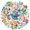 3A, variant on Adorable Animal Stickers Waterproof Kids Stationery for Phone Luggage
