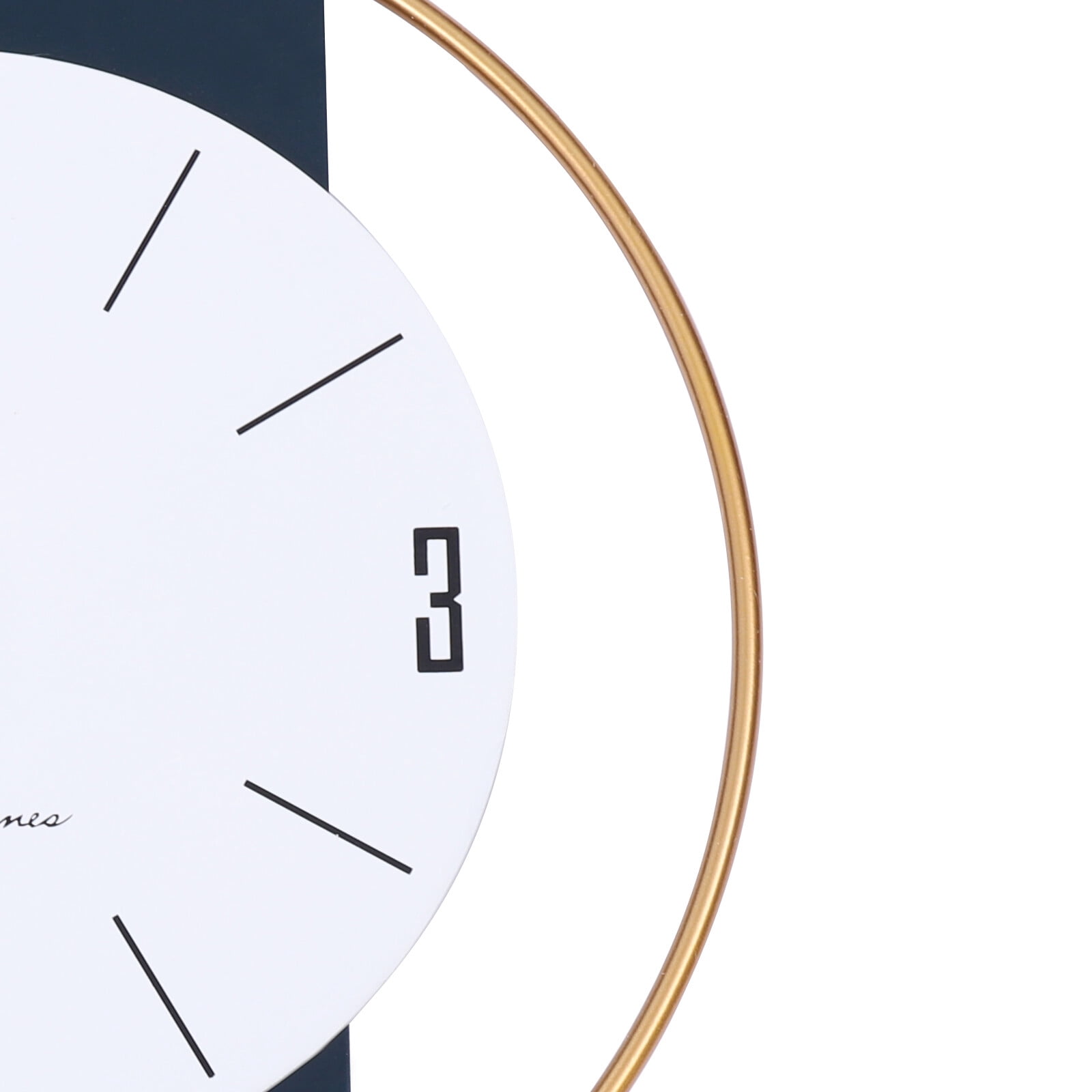 16.54*33.07in Wall-mounted Numbers Large Wall Clocks Wood Metal Silent Decoration Wall Clock for Kitchen Bedroom Office