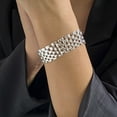 thumbnail image 2 of Pulsera Ancha Vintage Punk Yuyangstore 16 cm Plata, 2 of 8