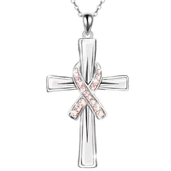 Cross Necklace Sterling Silver Cross Pendant Necklace Religious Gifts for Women Men
