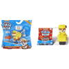PAW Patrol Action Pack Collectible Figure with Sounds and Phrases and Moto Pups Bath Squirter 2-Pack Bundle (Rubble)