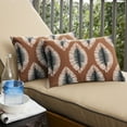 thumbnail image 4 of Sorra Home  Hayden Sunstone Indoor/Outdoor Knife Edge Lumbar Pillows (Set of 2) 18 x 12 x 6 - Hayden Sunstone, 4 of 5