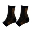 thumbnail image 1 of Decodeary 2a Of Compression Socks For Ankles Brace Wide Application And Comfortable Black copper fibre L/XL 1Set, 1 of 6