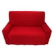 thumbnail image 1 of Funda de sofá de dos plazas duradera, elástica y 100 % poliéster para decoración del hogar en color burdeos intenso, 1 of 3