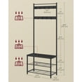 thumbnail image 6 of VASAGLE Coat Rack, Hall Tree with Shoe Storage Bench, Entryway Bench with Shoe Storage, 3-in-1, Steel Frame, for Entryway,, 6 of 6