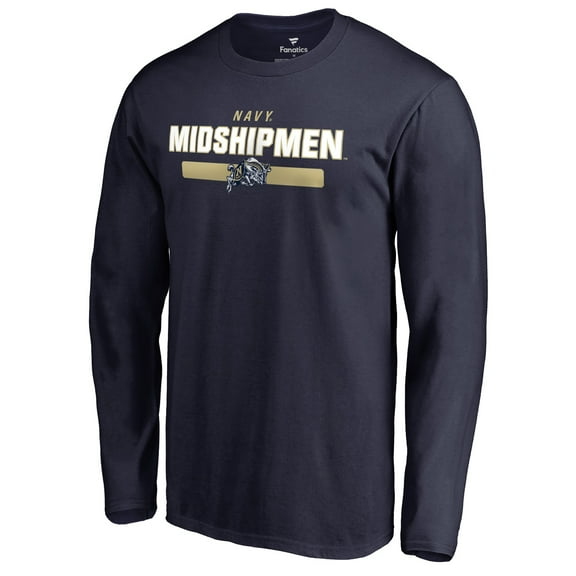 Men's Navy Navy Midshipmen Team Strong Long Sleeve T-Shirt