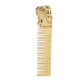 thumbnail image 2 of Beard Comb, Beard Styling Comb Three Dimensional Portrait Shape Electroplating Engraving Unique  Smoothing Comb Teeth  For Home For Office For Travel  Gold, 2 of 8