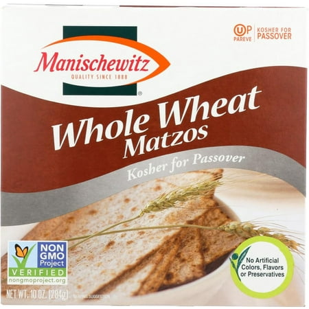 Whole Wheat Matzos Kosher For Passover 10 Ounce (Pack of 4)