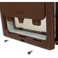 thumbnail image 3 of Dog Mate Large Dog Door with Locking Security Panel and Magnetic Catch, Brown, 3 of 7