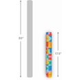 thumbnail image 3 of Birthday Wrapping Paper Mini Roll (Rainbow Block Letters) for Kids Birthday - 40 Sq. Ft., 3 of 4